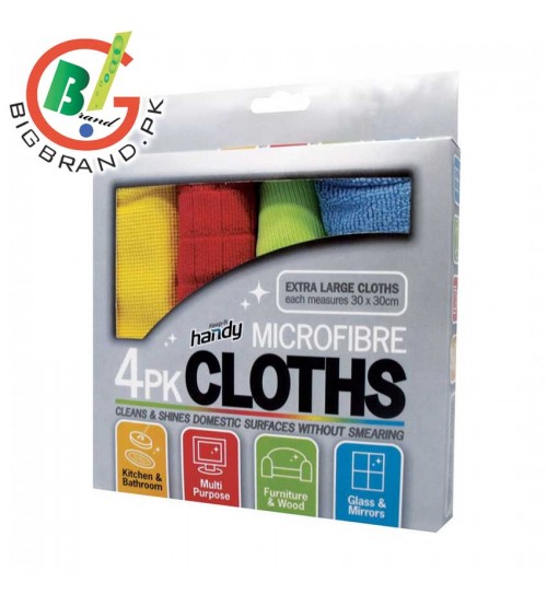 4 Pcs Microfiber Cloths for Cleaning 